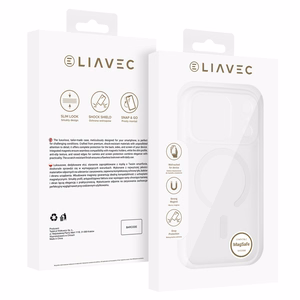 Liavec mīksts maciņš priekš Iphone 17 Pro Max balts