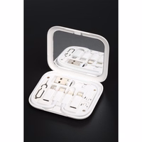 Setty ceļojuma adapteru komplekts 11 in 1 AD-S11-16 rozā krāsā