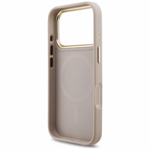 Guess 4G Stripe Magnētiskais viedtālruņa apvalks iPhone 17 Pro - rozā