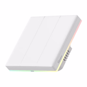 Viedais skārienjutīgais sienas slēdzis WiFi Sonoff TX T5 3C (3 kanāli)
