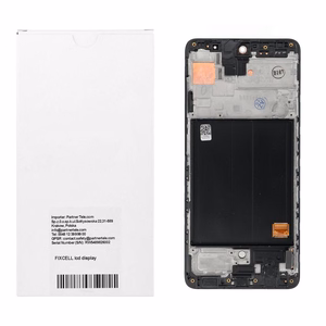 FIXCELL AMOLED LCD displejs ar rāmi SAMSUNG A51 4G, melns (mainīts stikls)