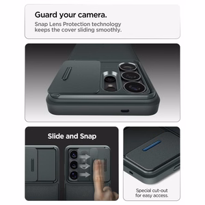 Spigen Optik Armor maciņš priekš Samsung Galaxy S26 Ultra - zaļš