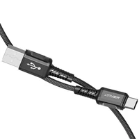 Acefast USB kabelis - USB Type C 1.2m, 3A melns (C1-04 melns)