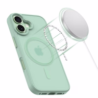 Tech-Protect MagMat MagSafe maciņš iPhone 17 caurspīdīgs zaļš