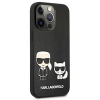 KARL LAGERFELD KLHCP13LPCUSKCBK IPHONE 13 PRO / 13 6.1 "MELNS / MELNS MACIŅŠ IKONIK KARL & CHUPETTE