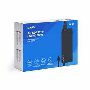 Savio ZA-01 mobile device charger Netbook, Laptop, Smartphone, Telephone melns AC Indoor