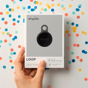 Chipolo LOOP – uzlādējams Bluetooth izsekotājs ar silikona cilpu iOS & Android, 4col_Charcoal