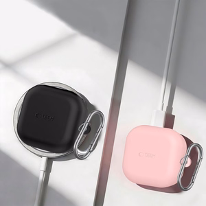 Tech-Protect Silicone Hook Case for Samsung Galaxy Buds 4 / 4 Pro - Pink