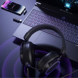 Machenike GX30 Pro Bezvadu Ap-auss spēļu austiņas - melns