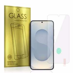 Glass Gold rūdīta stikla ekrāna aizsargs Samsung GALAXY S25 PLUS/S24 PLUS (with fingerprint unlock)