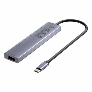 UNITEK USB-C 7-in-1 sadalītājs PD 100W HDMI 2.0 ar ieslēgšanas/izslēgšanas slēdzi