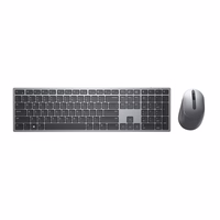 DELL KM7321W keyboard RF Wireless + Bluetooth QWERTY US International pelēks, Titanium