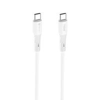 FORCELL F-ENERGY C347 kabelis Type C uz Type C QC4.0 PD 5A 100W Silikona 1 m balts