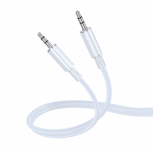 Borofone Kabelis AUX BL21 Lemon - 3,5 mm audio ligzda uz 3,5 mm audio ligzdu - 1 metra garš zilais kabelis