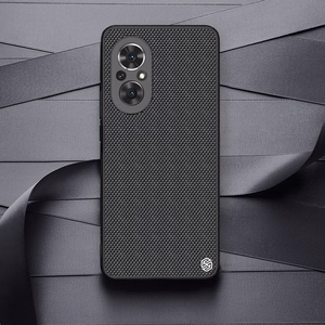 Nillkin Textured viedtālruņa apvalks izturīgs pastiprināts apvalks ar gēla rāmi un neilona aizmuguri Honor 50 SE melns