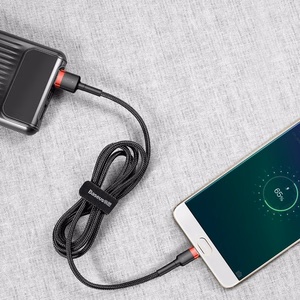 Baseus Cafule Micro USB kabelis 2A, 3 m, melns/sarkans