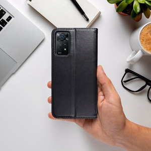 SMART MAGNETO grāmatas apvalks viedtālrunim MOTOROLA G54 melns