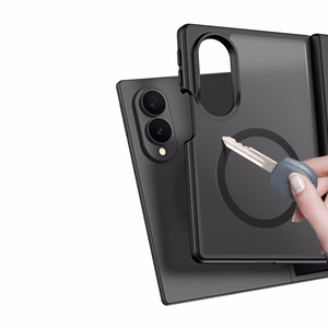 Ar MagSafe saderīgs DUX DUCIS YIND maciņš SAMSUNG Z Fold 8 Wide, melns