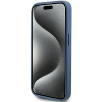 Guess 4G Stripe Collection viedtālruņa apvalks iPhone 15 Pro - zils