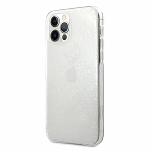 Guess GUHCP12L3D4GTR iPhone 12 Pro Max 6.7" transparent hardcase 4G 3D Pattern Collection