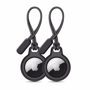 Tech-Protect Rough 2gab komplekts AirTag apvalks - melns
