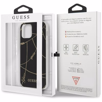 Guess Gold Chain Collection viedtālruņa apvalks iPhone 12 Pro Max 6.7" - Melns