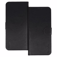 Wonder Common universāls grāmatiņveida maciņš (XL) Samsung A12/A13 4G/A34 5G/A02S/Xiaomi Redmi 12 4G/12C/Note 12 4G melns