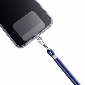 3mk EasyClip tālruņa aukliņa, tumši zila (sudraba krāsas furnitūra)
