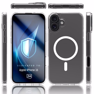 3mk Armor MagViedtālruņa apvalks iPhone 16 - caurspīdīgs