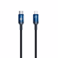 Forever Ombre kabelis USB-C - Lightning 1,0 m 27W melns