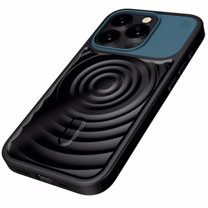 STM Reawaken Ripple MagSafe vāciņš ierīcei iPhone 15 Pro Max, melns un Atlantijas zils