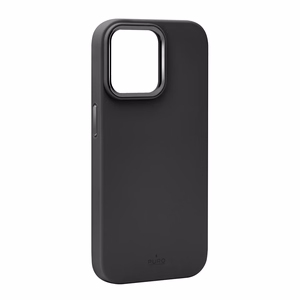 Puro Icon Mag Pro magnētiskais silikona viedtālruņa apvalks iPhone 15 Pro - melns