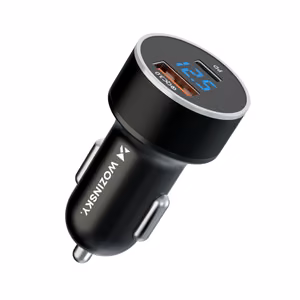 Wozinsky WDCCAC USB-C USB-A 36W automašīnas lādētājs - melns