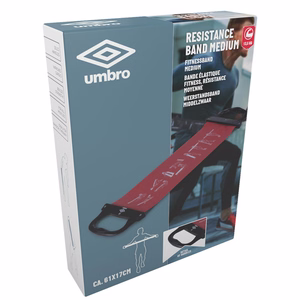Umbro Medium treniņu pretestības gumija, sarkana