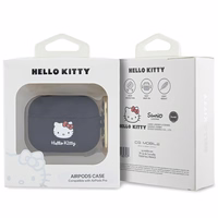 Hello Kitty Silikonais 3D Kitty Head korpuss AirPods Pro - melns