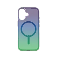 ZAGG Milan Snap viedtālruņa apvalks ar Magnētisko iPhone 16 - zaļa/violeta