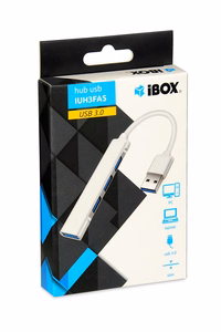iBOX USB centrmezgls  1x USB 3.0 + 3x USB 2.0