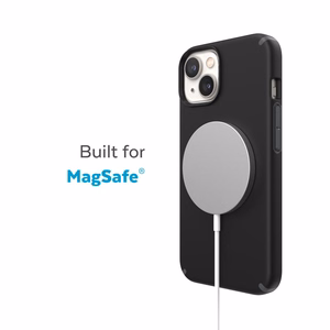 Speck CandyShell Pro + MagSafe vāciņš ierīcei iPhone 14 Plus, ar Microban pretmikrobu aizsardzību, “Black / Slate Grey” krāsu kombinācija