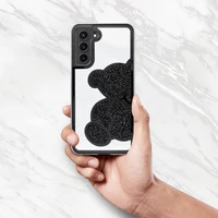 Viedtālruņa apvalks TEDDY BEAR SAMSUNG A36 5G melns