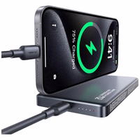 Portatīvais lādētājs USAMS CY Series CD242 10000mAh 20W Magnetic Wireless titanium