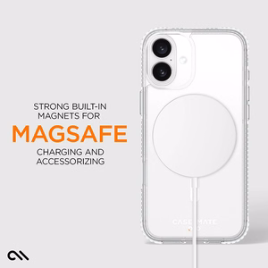 Case-Mate Tough D3O caurspīdīgs vāciņš ar MagSafe iPhone 16 Plus tālrunim
