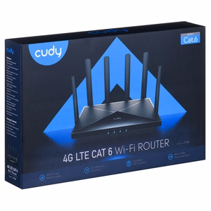 Cudy LT700 bezvadu maršrutētājs Gigabit Ethernet divjoslu (2.4 GHz / 5 GHz) 4G melns