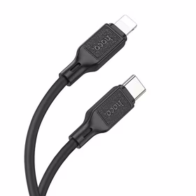 Kabelis USB-C uz Lightning Hoco PD 20W 1 m X90 melns