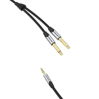 Audio kabelis mini ligzda 3.5mm uz 2x ligzda 6.35mm spraudnis Vention BARHK 8m