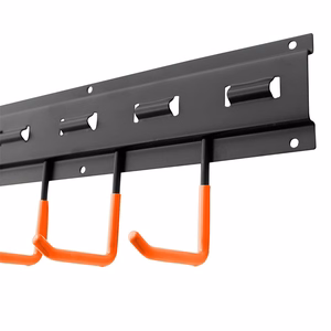 Maclean MC-193 pie sienas stiprināms dārza instrumentu organizators, tērauda, ar āķiem, maksimālā slodze 30 kg, platums 40 cm
