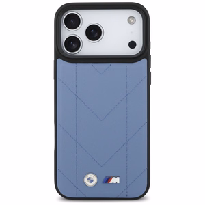 BMW M Quilted Logo MagSafe Чехол для iPhone 17 Pro Max - синий