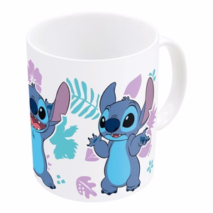 Disney Stitch & Angel krāsu mainoša keramikas krūze dāvanu kastē, 325 ml