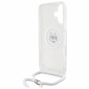 Karl Lagerfeld IML Choupette galvas un auklas MagSafe iPhone 16 viedtālruņa apvalks – caurspīdīgs