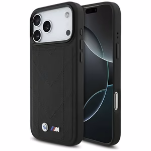 BMW M Quilted Logo MagSafe Case for iPhone 17 Pro Max - Black