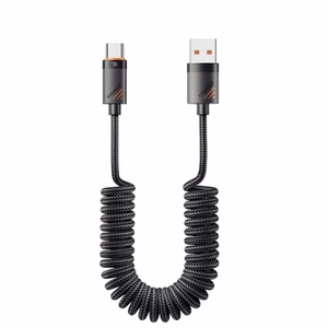 USB Kabelis Essager Chuan3 melns Type-C 180cm (lidz 7A)